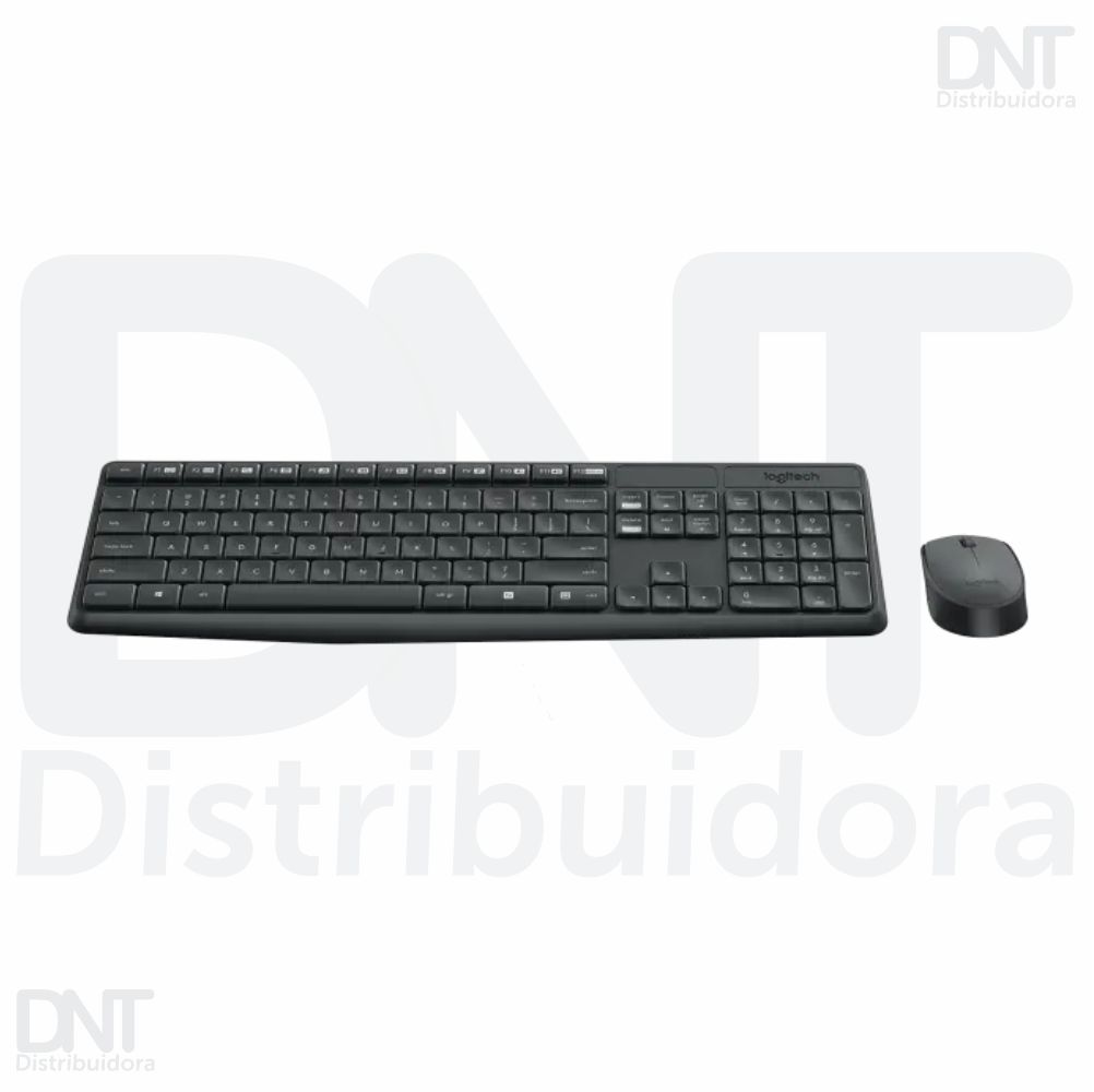 KIT TECLADO E MOUSE S/FIO MK235 LOGITECH