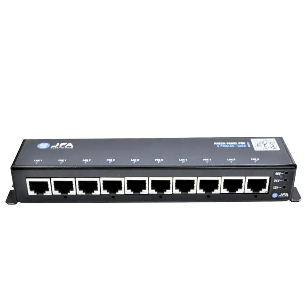 PATCH PANEL 5 PORTAS POE FAST JFA