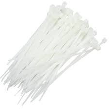 ABRAÇADEIRA NYLON PA66 PEQ BRANC 2,5X100 P20