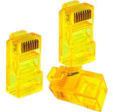 CONECTOR RJ45 2 FLEX MACHO GOLD (AMARELO)