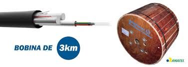 CABO DE FIBRA OPTICA ASU 120 06 FO BOBINA...