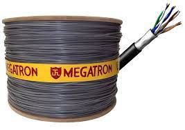 CABO 100% COBRE 500M 4P CAT 5E PRETO BOBINA