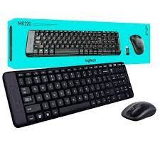 KIT TECLADO E MOUSE SEM FIO LOGITECH MK220