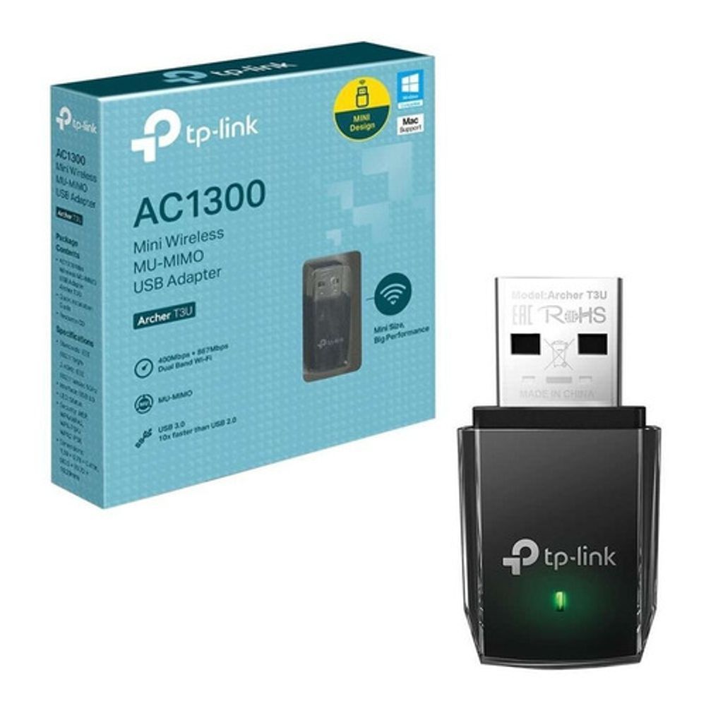 ADAPTADOR USB MINI WIRELESS MU-MIMO AC130...